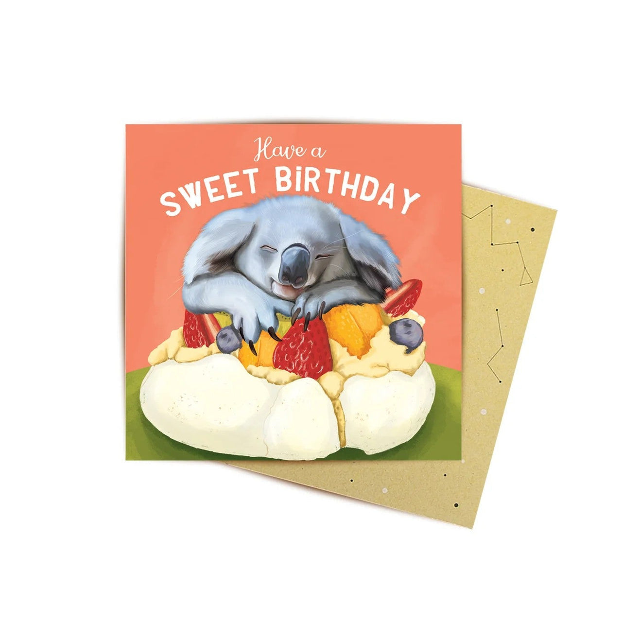 Mini Greeting Card | Have a Sweet Birthday by La La Land. Australian Art Prints and Homewares. Green Door Decor. www.greendoordecor.com.au