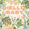 Mini Greeting Card | Hello Baby by La La Land. Australian Art Prints and Homewares. Green Door Decor. www.greendoordecor.com.au