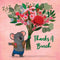 Mini Greeting Card | Koala Bouquet by La La Land. Australian Art Prints, Gifts, Fashion and Homewares. Green Door Decor. www.greendoordecor.com.au