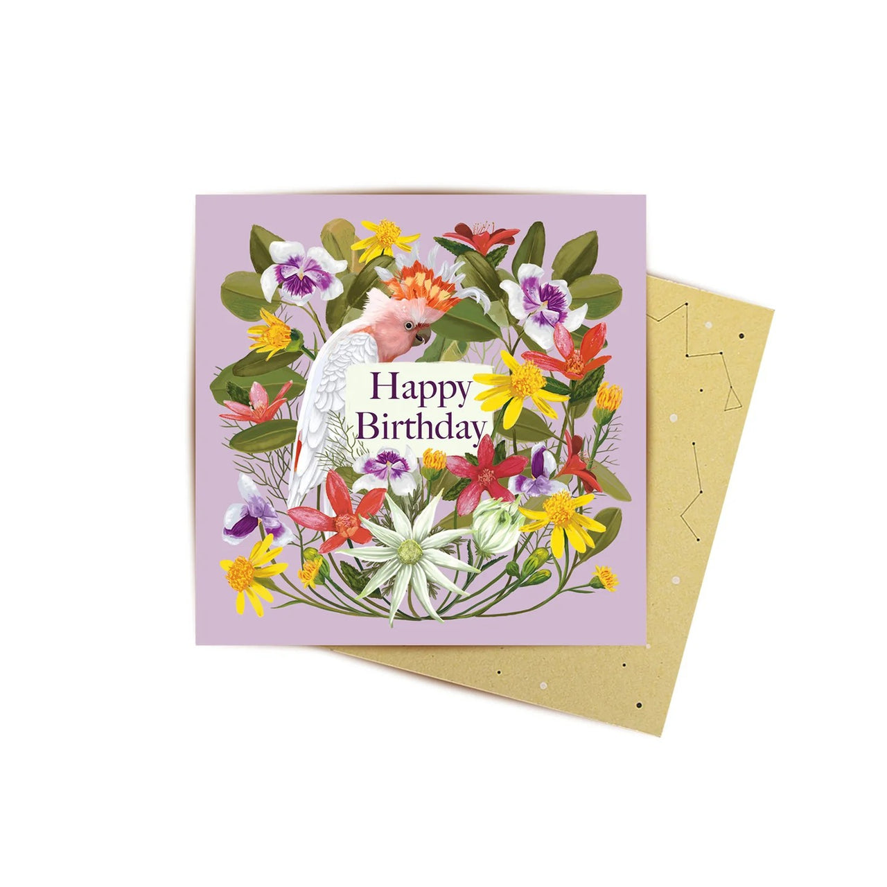 Mini Greeting Card | Majestic Florals by La La Land. Australian Art Prints and Homewares. Green Door Decor. www.greendoordecor.com.au