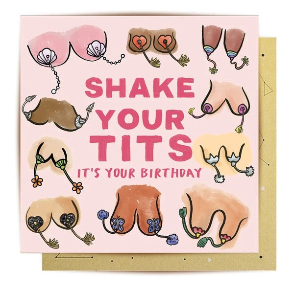 Mini Greeting Card | Shake Your Tits