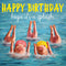 Mini Greeting Card | Synchronized Swimmers by La La Land. Australian Art Prints, Gifts, Fashion and Homewares. Green Door Decor. www.greendoordecor.com.au