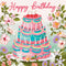 Mini Greeting Card | Vintage Birthday by La La Land. Australian Art Prints, Gifts, Fashion and Homewares. Green Door Decor. www.greendoordecor.com.au