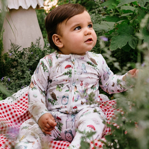 Mini Magic Gingham | Timeless Coverall - Tapioca by Fleur Harris. Australian Art Prints, Gifts, Fashion and Homewares. Green Door Decor. www.greendoordecor.com.au