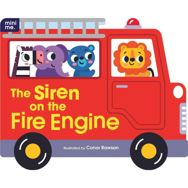 Mini Me | Shaped Board Book | The Siren on the Fire Engine by Lake Press. Australian Art Prints, Gifts, Fashion and Homewares. Green Door Decor. www.greendoordecor.com.au