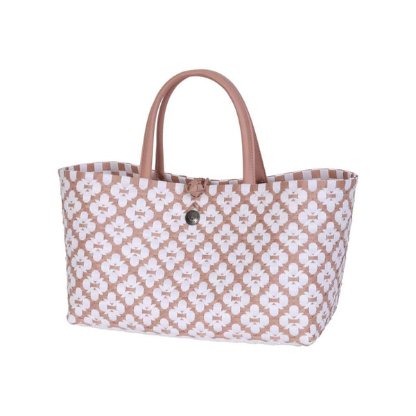 'Mini Motif' Bag | Copper Blush/White by Handed By. Australian Art Prints and Homewares. Green Door Decor. www.greendoordecor.com.au