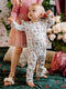 'Mini Party' Precious Frill Coverall Onesie by Fleur Harris. Australian Art Prints and Homewares. Green Door Decor. www.greendoordecor.com.au