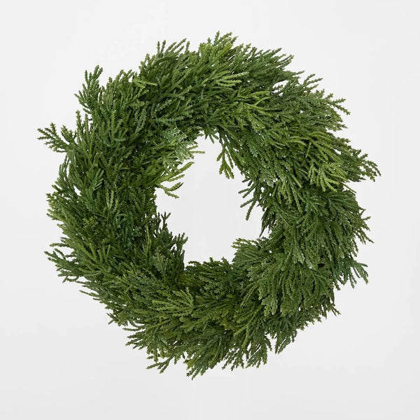 Mini Pine Wreath 25cm | Christmas Decoration by Florabelle. Australian Art Prints and Homewares. Green Door Decor. www.greendoordecor.com.au