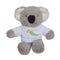Mini Plush Kip the Koala with Gumleaf Jumper by Petite Vous. Australian Art Prints, Gifts, Fashion and Homewares. Green Door Decor. www.greendoordecor.com.au