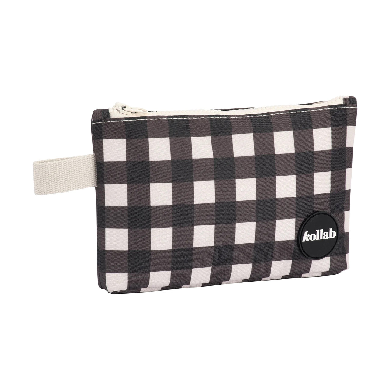 Mini Pouch | Black Check by Kollab. Australian Art Prints and Homewares. Green Door Decor. www.greendoordecor.com.au