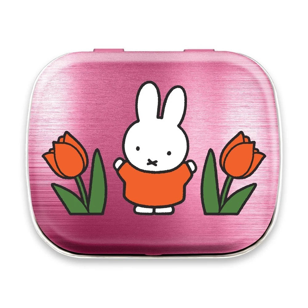 Mini Tin Miffy | Tulips Pink | Green Door Decor. Australian Art Prints, Gifts, Fashion and Homewares. Green Door Decor. www.greendoordecor.com.au