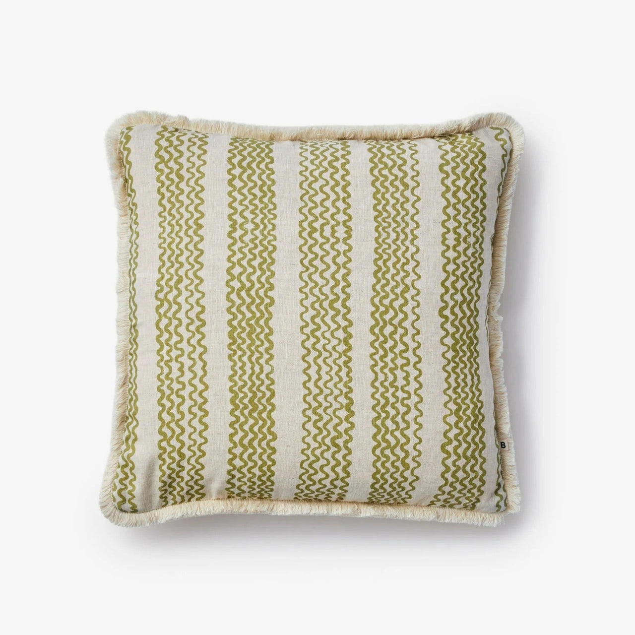 Cushion (50cm) | Mini Wave Olive by Bonnie and Neil. Australian Art Prints and Homewares. Green Door Decor. www.greendoordecor.com.au