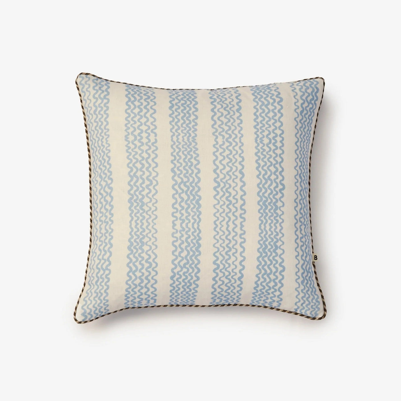 Linen Cushion (50cm) | Mini Waves Soft Blue by Bonnie and Neil. Australian Art Prints, Gifts, Fashion and Homewares. Green Door Decor. www.greendoordecor.com.au