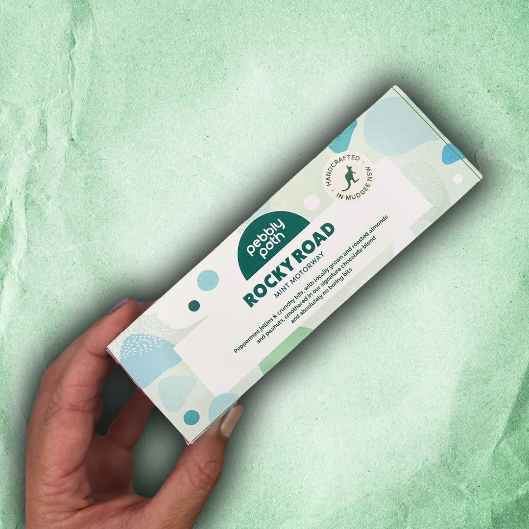 100g Pebbly Bars | Mint Motorway by Pebbly Path. Australian Art Prints and Homewares. Green Door Decor. www.greendoordecor.com.au