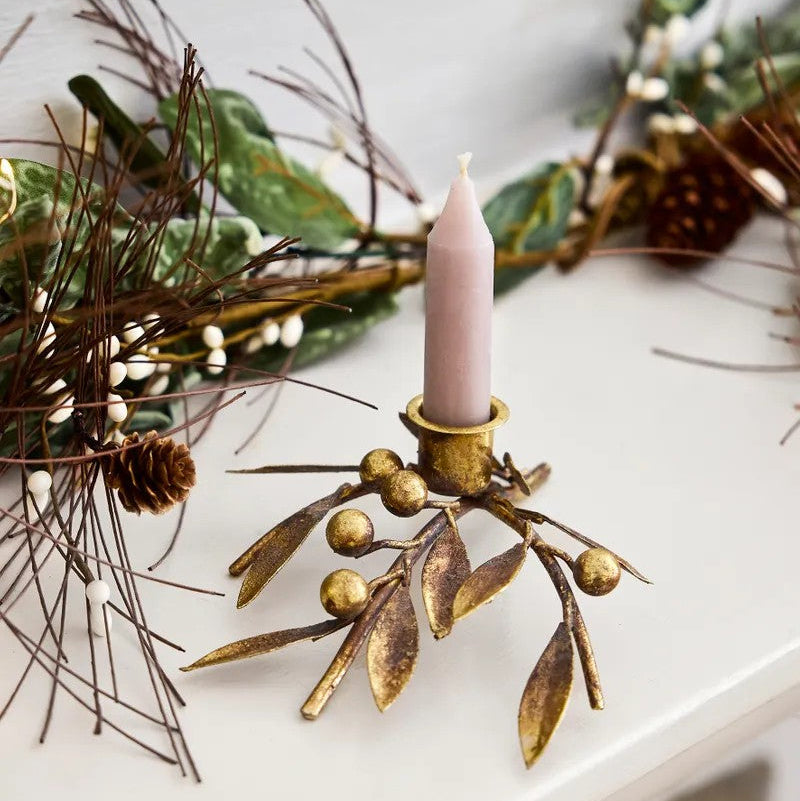 Mistletoe Iron Candleholder - Small by French Country Collections. Australian Art Prints and Homewares. Green Door Decor. www.greendoordecor.com.au