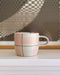 Mug - Blush & Grey Check | Cat's Pyjamas by Robert Gordon Australia. Australian Art Prints and Homewares. Green Door Decor. www.greendoordecor.com.au