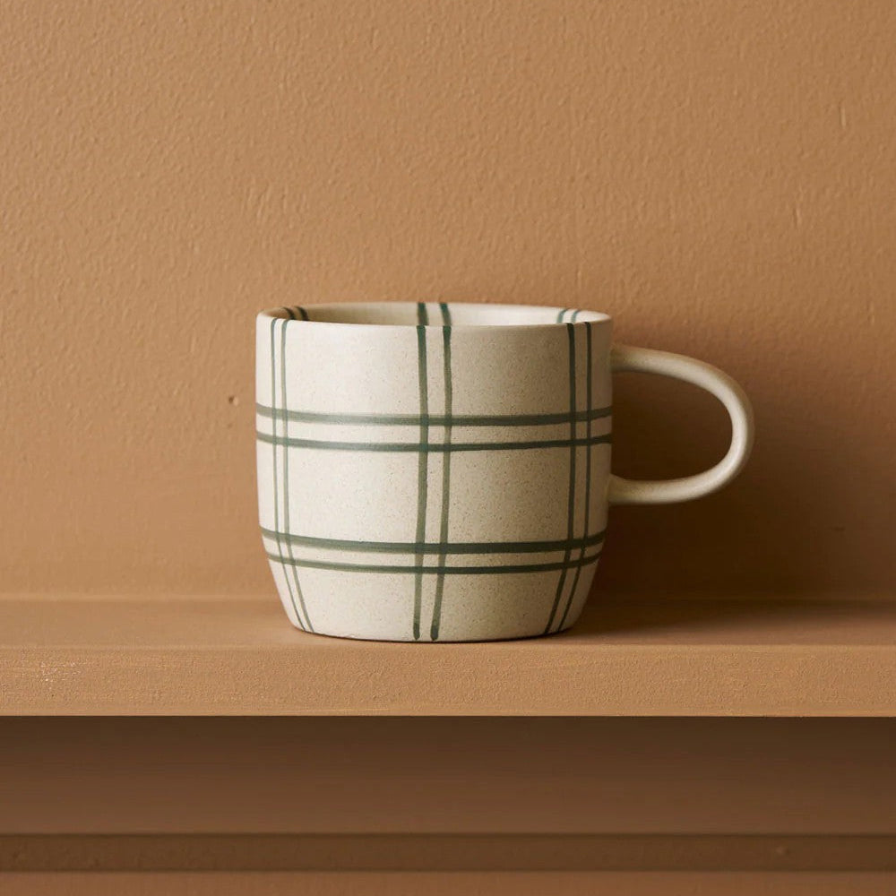 Mug - Green Linear | Cat's Pyjamas by Robert Gordon. Australian Art Prints and Homewares. Green Door Decor. www.greendoordecor.com.au