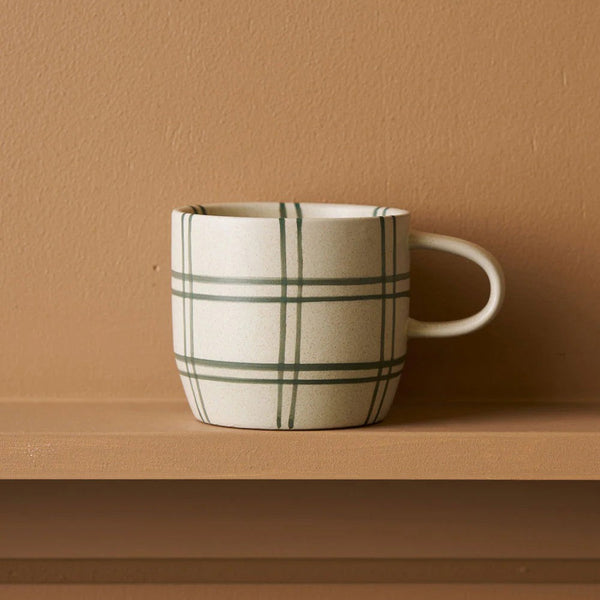 Mug - Green Linear | Cat's Pyjamas by Robert Gordon. Australian Art Prints and Homewares. Green Door Decor. www.greendoordecor.com.au