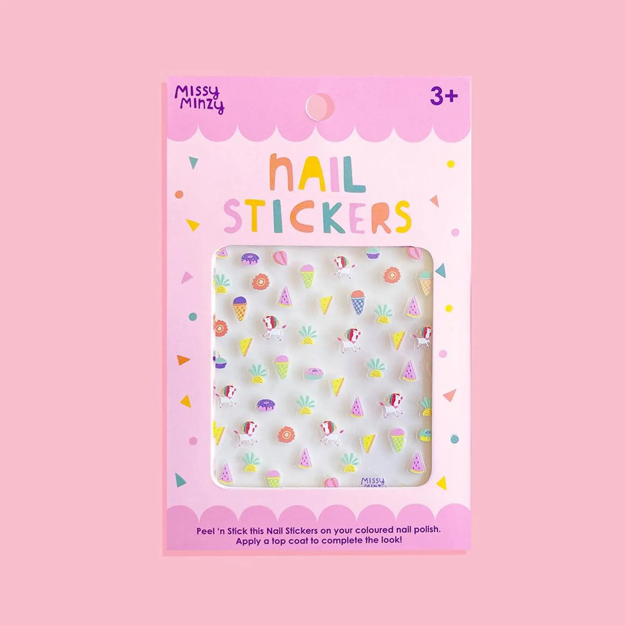 Birthday Party Nail Stickers | Wearable Nail Art by Missy Minzy. Australian Art Prints, Gifts, Fashion and Homewares. Green Door Decor. www.greendoordecor.com.au