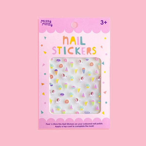 Birthday Party Nail Stickers | Wearable Nail Art by Missy Minzy. Australian Art Prints, Gifts, Fashion and Homewares. Green Door Decor. www.greendoordecor.com.au