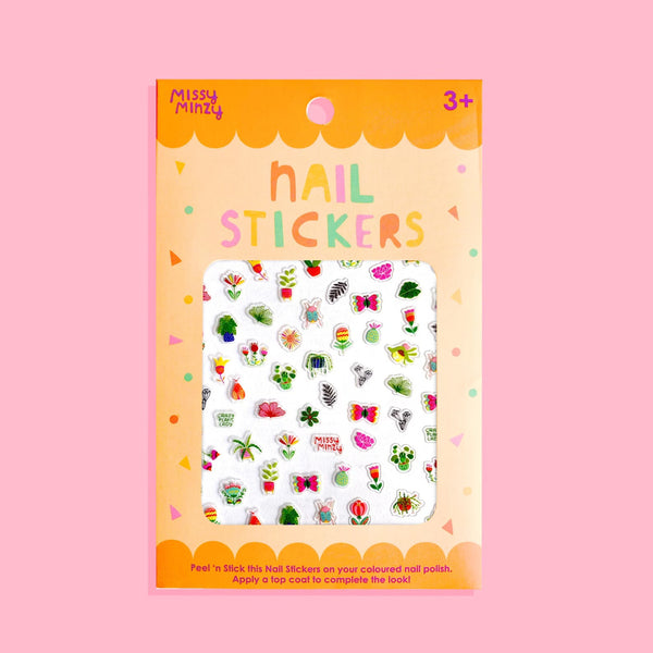 Crazy for Plant Nail Stickers | Wearable Nail Art by Missy Minzy. Australian Art Prints, Gifts, Fashion and Homewares. Green Door Decor. www.greendoordecor.com.au