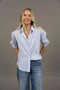 Nala Stripe Shirt | Blue Stripe by Humidity Lifestyle. Australian Art Prints, Fashion and Homewares. Green Door Decor. www.greendoordecor.com.au