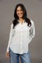 Nala Stripe Shirt | Green Stripe by Humidity Lifestyle. Australian Art Prints, Fashion and Homewares. Green Door Decor. www.greendoordecor.com.au