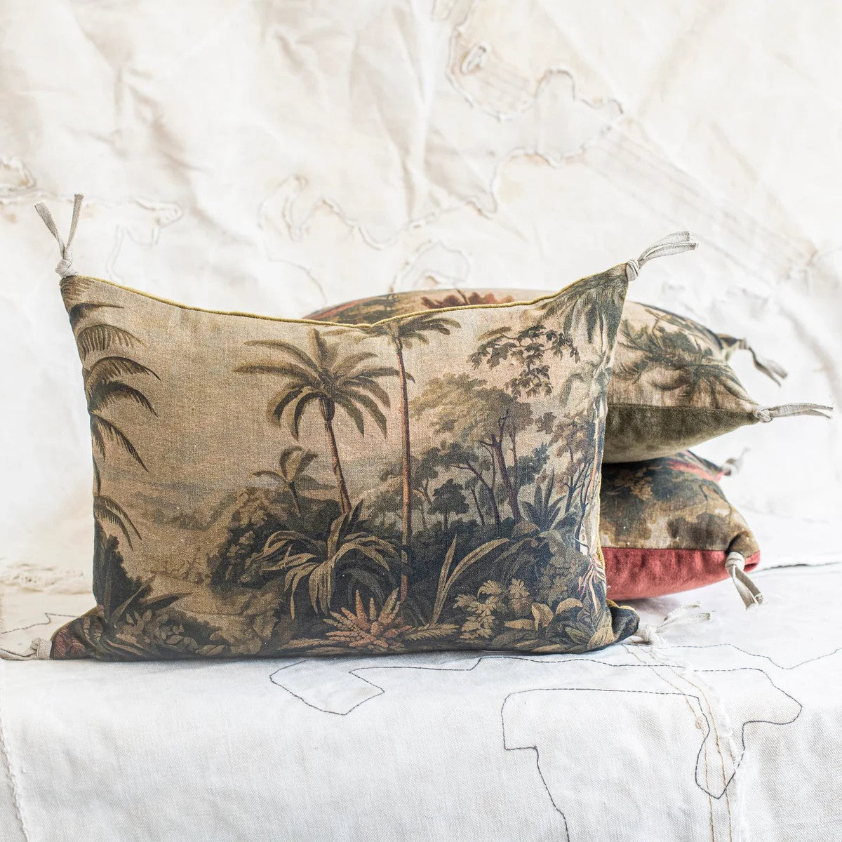 Namrana Cushions | Olive Green by The Lost and Found Department. Australian Art Prints, Gifts, Fashion and Homewares. Green Door Decor. www.greendoordecor.com.au