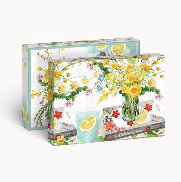 'Native Wildflowers' 1000 Piece Puzzle by Bespoke Letterpress. Australian Art Prints and Homewares. Green Door Decor. www.greendoordecor.com.au