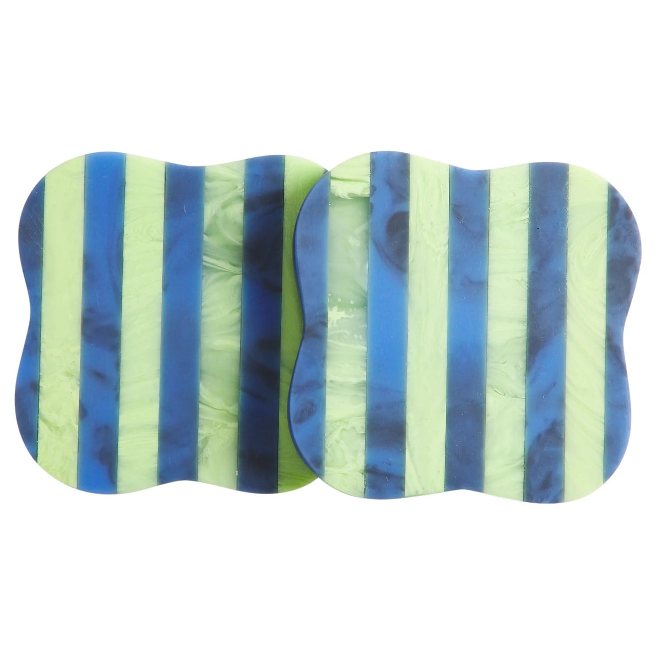 'Noellyn' Resin Coasters (Set of 2) | Azure by Sage and Clare. Australian Art Prints, Gifts, Fashion and Homewares. Green Door Decor. www.greendoordecor.com.au