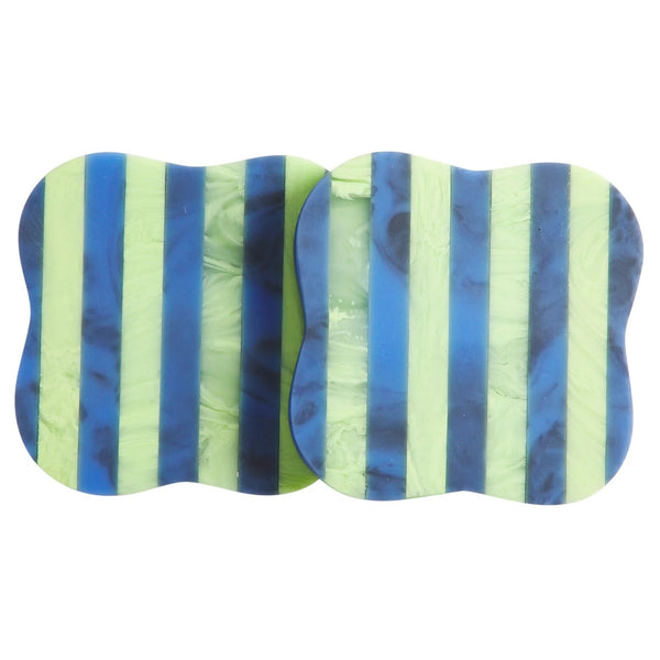'Noellyn' Resin Coasters (Set of 2) | Azure by Sage and Clare. Australian Art Prints, Gifts, Fashion and Homewares. Green Door Decor. www.greendoordecor.com.au