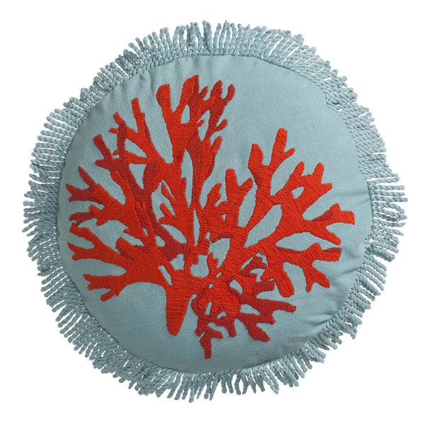 'Nori' Embroidered Cushion by Sage and Clare. Australian Art Prints and Homewares. Green Door Decor. www.greendoordecor.com.au