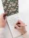 Notepad Jotter | Ashbourne Garden by Bespoke Letterpress. Australian Art Prints, Gifts, Fashion and Homewares. Green Door Decor. www.greendoordecor.com.au