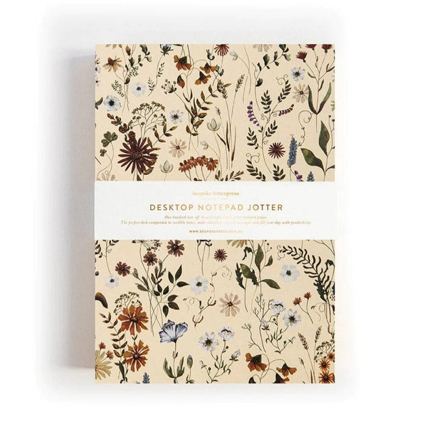 Notepad Jotter | Botanica by Bespoke Letterpress. Australian Art Prints and Homewares. Green Door Decor. www.greendoordecor.com.au