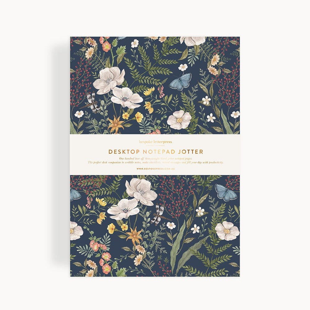Notepad Jotter | Dusk In Bloom by Bespoke Letterpress. Australian Art Prints and Homewares. Green Door Decor. www.greendoordecor.com.au