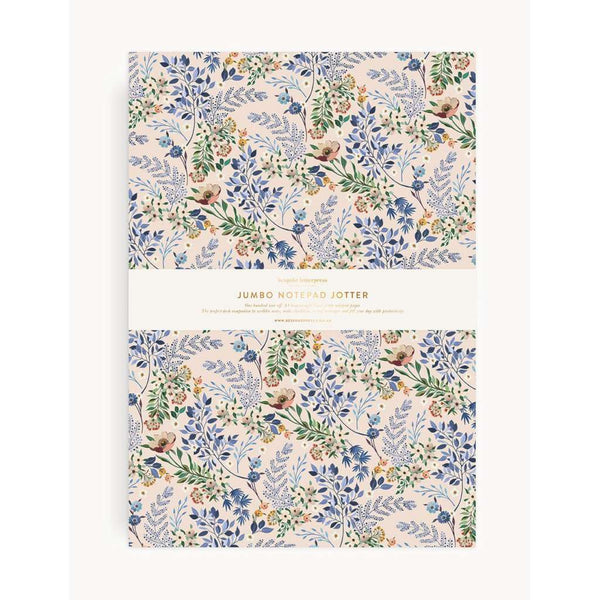 Notepad Jumbo Jotter | Bluebuds by Bespoke Letterpress. Australian Art Prints and Homewares. Green Door Decor. www.greendoordecor.com.au