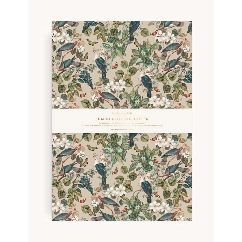 Notepad Jumbo Jotter | Botanical Grove by Bespoke Letterpress. Australian Art Prints and Homewares. Green Door Decor. www.greendoordecor.com.au