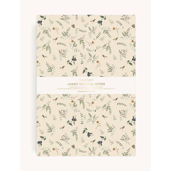 Notepad Jumbo Jotter | Button Fern by Bespoke Letterpress. Australian Art Prints and Homewares. Green Door Decor. www.greendoordecor.com.au