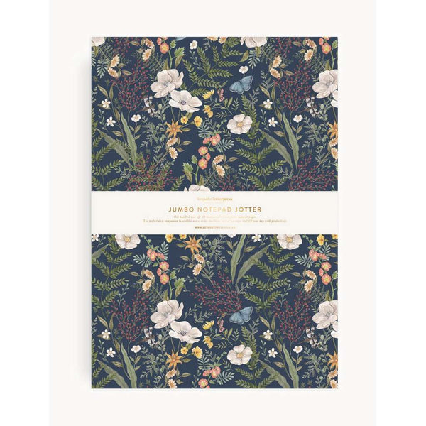 Notepad Jumbo Jotter | Dusk In Bloom by Bespoke Letterpress. Australian Art Prints and Homewares. Green Door Decor. www.greendoordecor.com.au