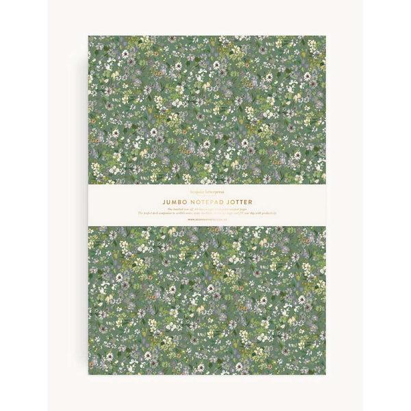 Notepad Jumbo Jotter | Summer Perennials by Bespoke Letterpress. Australian Art Prints and Homewares. Green Door Decor. www.greendoordecor.com.au