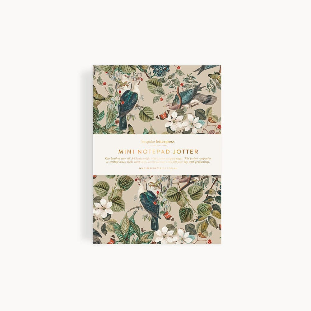 Notepad Mini Jotter | Botanical Grove by Bespoke Letterpress. Australian Art Prints and Homewares. Green Door Decor. www.greendoordecor.com.au