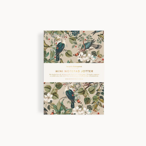 Notepad Mini Jotter | Botanical Grove by Bespoke Letterpress. Australian Art Prints and Homewares. Green Door Decor. www.greendoordecor.com.au