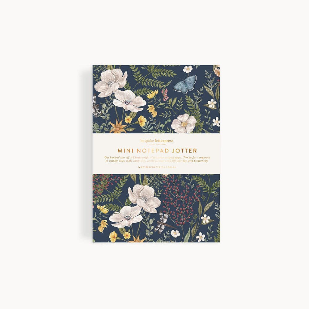 Notepad Mini Jotter | Dusk In Bloom by Bespoke Letterpress. Australian Art Prints and Homewares. Green Door Decor. www.greendoordecor.com.au