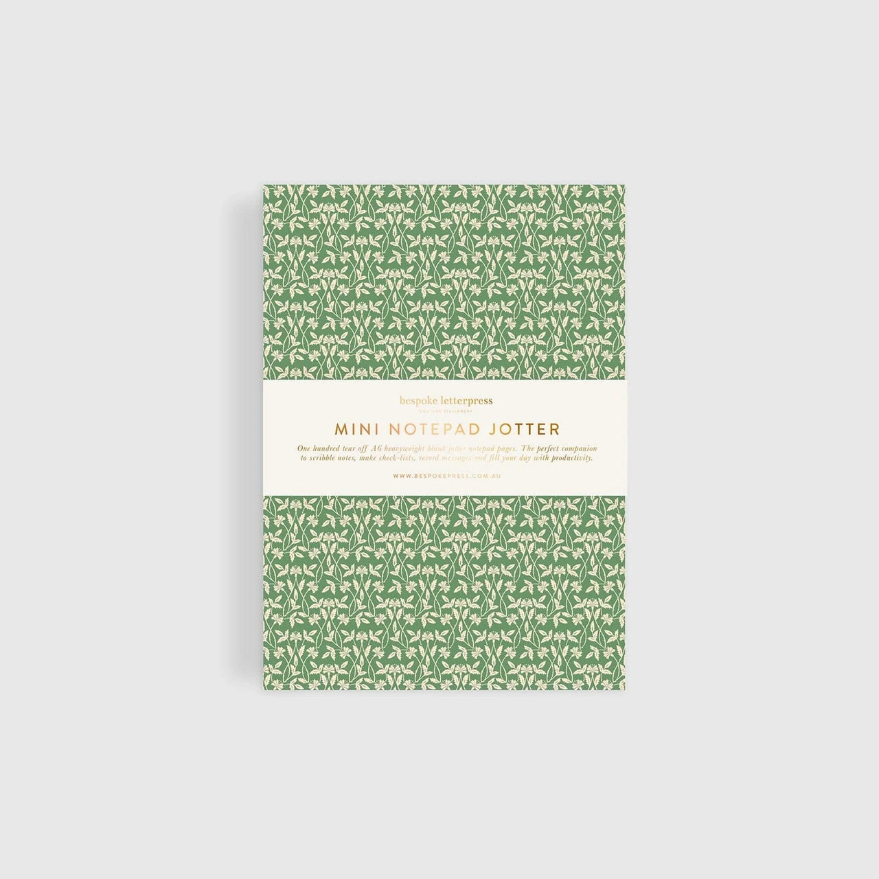 Notepad Mini Jotter | Finch Bramble by Bespoke Letterpress. Australian Art Prints and Homewares. Green Door Decor. www.greendoordecor.com.au