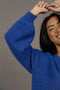 Nouveau V Neck Jumper | Royal Blue by Humidity Lifestyle. Australian Art Prints, Fashion and Homewares. Green Door Decor. www.greendoordecor.com.au