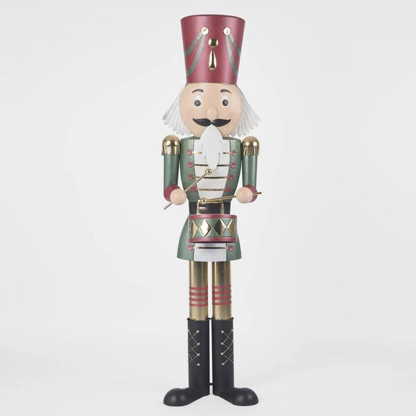 Nutcracker with Drum - Green Jacket | Christmas Decoration by Florabelle. Australian Art Prints and Homewares. Green Door Decor. www.greendoordecor.com.au