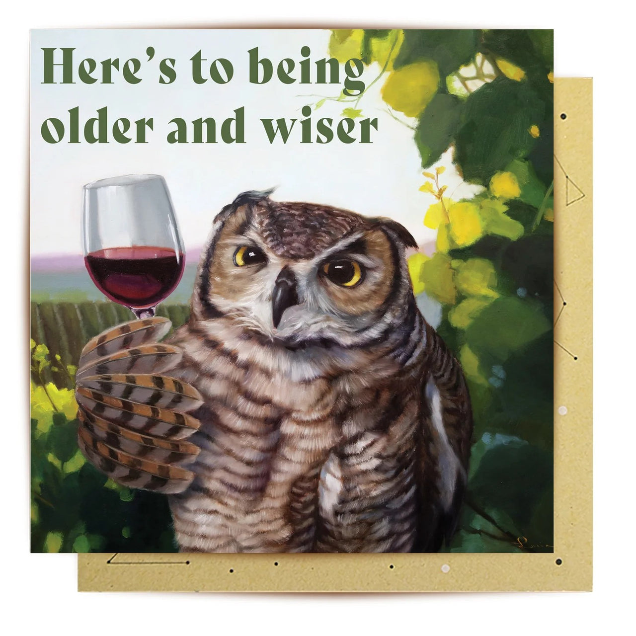 Greeting Card | Older And Wiser by La La Land. Australian Art Prints, Gifts, Fashion and Homewares. Green Door Decor. www.greendoordecor.com.au