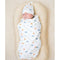 Organic Cotton Baby Swaddle Wrap | Sea by Lummi in Colour. Australian Art Prints, Gifts, Fashion and Homewares. Green Door Decor. www.greendoordecor.com.au