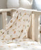 Organic Cotton Baby Swaddle Wrap | Zoo by Lummi in Colour. Australian Art Prints, Gifts, Fashion and Homewares. Green Door Decor. www.greendoordecor.com.au