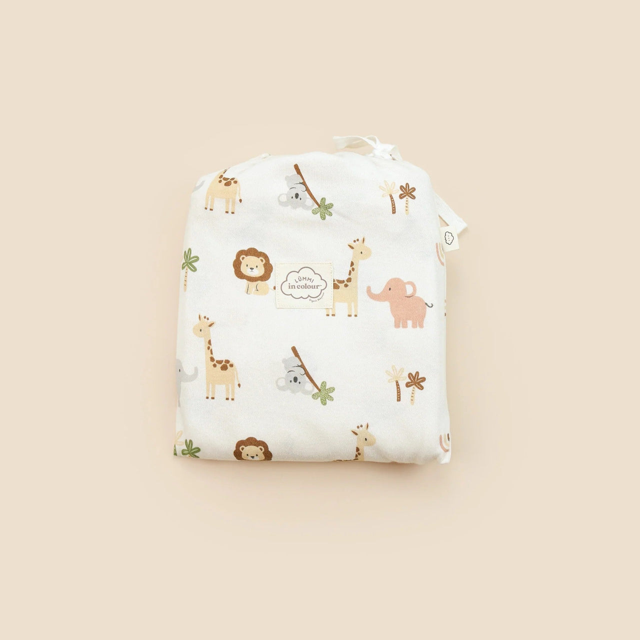 Organic Cotton Cot Sheet | Zoo by Lummi in Colour. Australian Art Prints, Gifts, Fashion and Homewares. Green Door Decor. www.greendoordecor.com.au